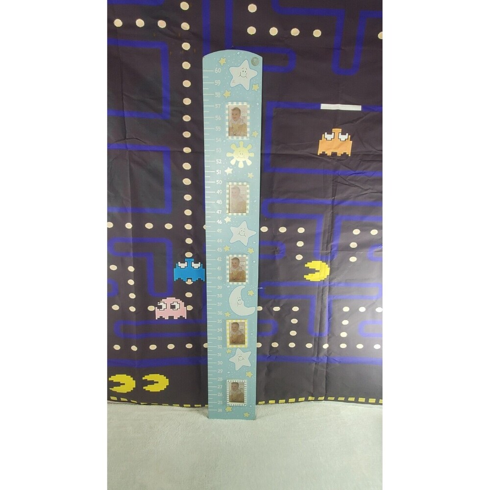 Baby Height Growth Chart Hanging Rulers Kids Room Wall Wood Frame Home Decor New